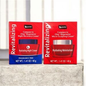 b-pure Revitalizing Hydrating Night Cream - Red